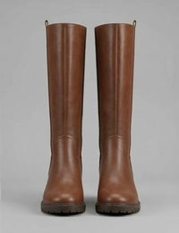 Primark Brown Block Heel Knee-High Boots
