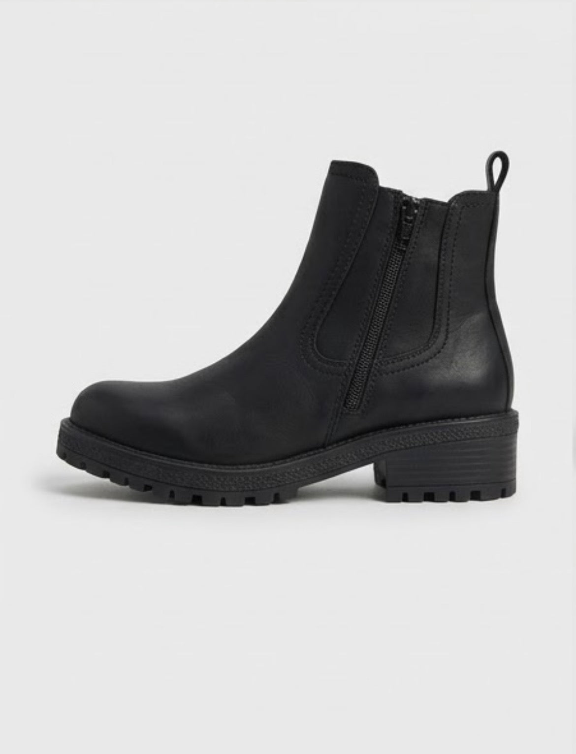Brave Soul Black Matte Chelsea Boots