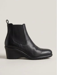 Matalan Black Wedge Chelsea Boots