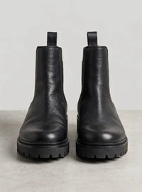 Primark Black Pebbled Chunky Chelsea Boots