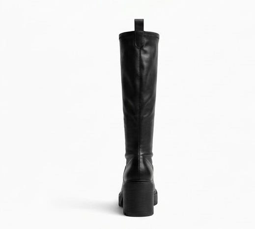 Primark Black Chunky Platform Over-the-Knee Boots