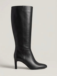 Primark Black Knee-High Almond Toe Stiletto Boots