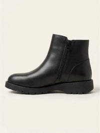 Heavenly Feet Black Side Zip Ankle Boots